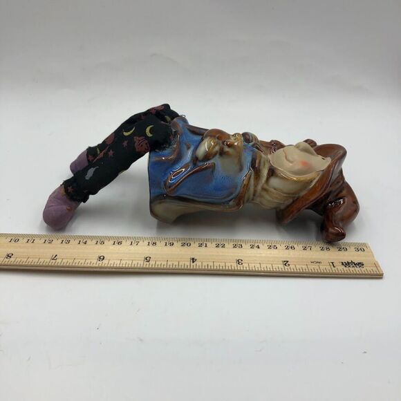 Vintage Witch Shelf Sitter Ceramic Fall Halloween Decoration Spooky Collectible - Picture 11 of 13